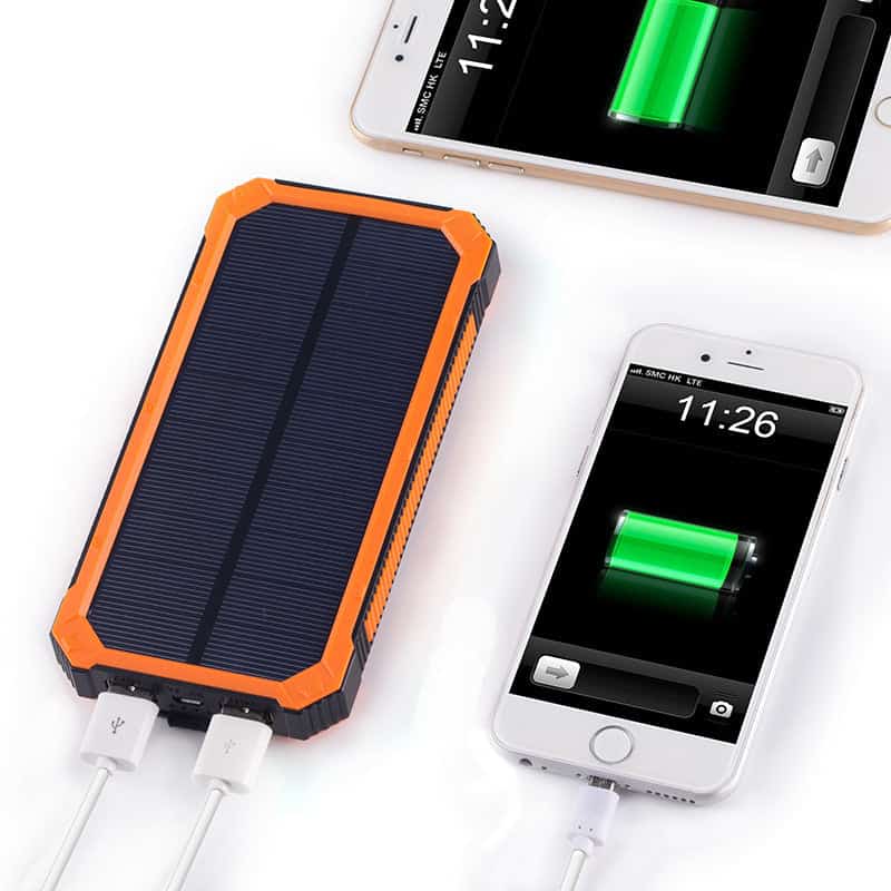 Solcellsladdare Mobil Extern 10000 Mah