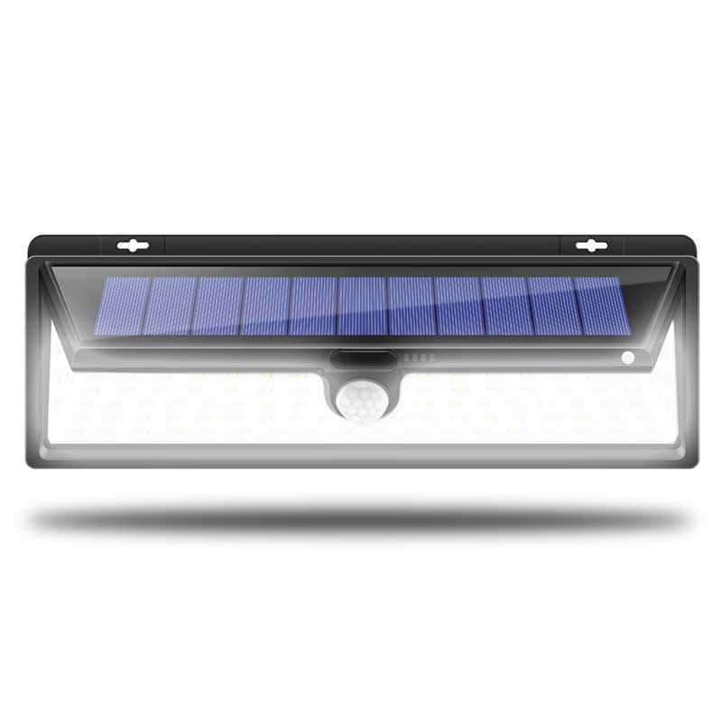 Solcell Vägglampa 66 Led Svart