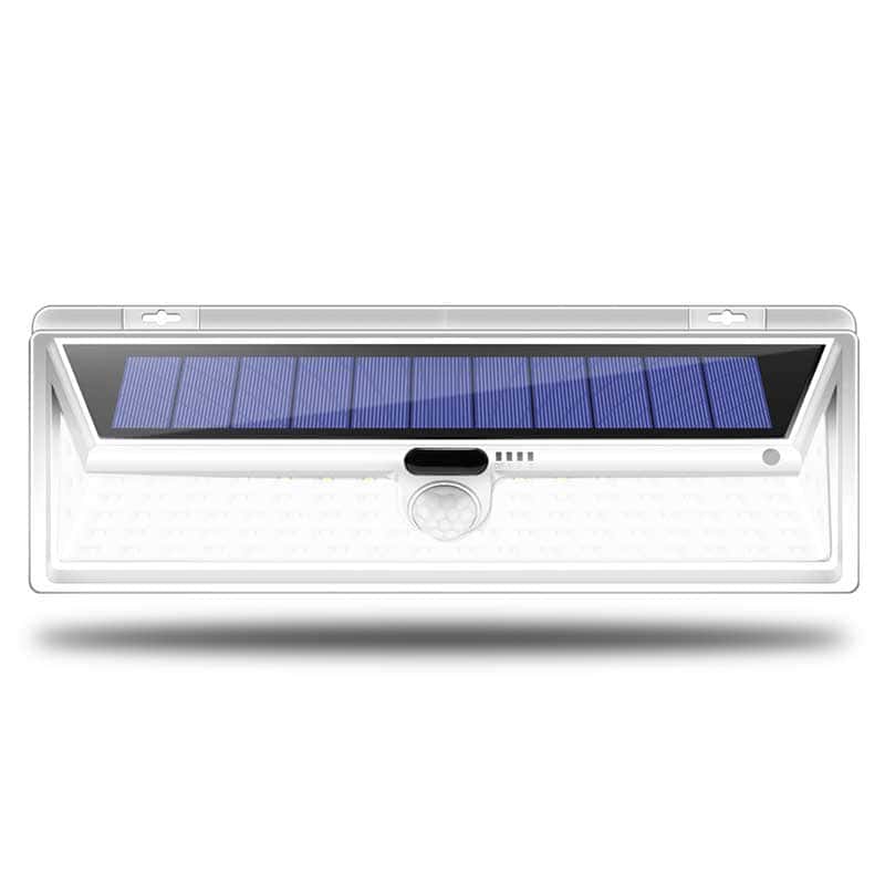 Solcell Vägglampa 66 Led Vit
