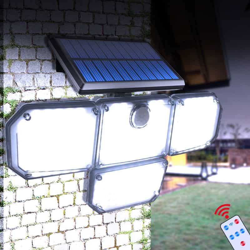 Vägglampa Utomhus Solcell Led Med Rörelsedetektor