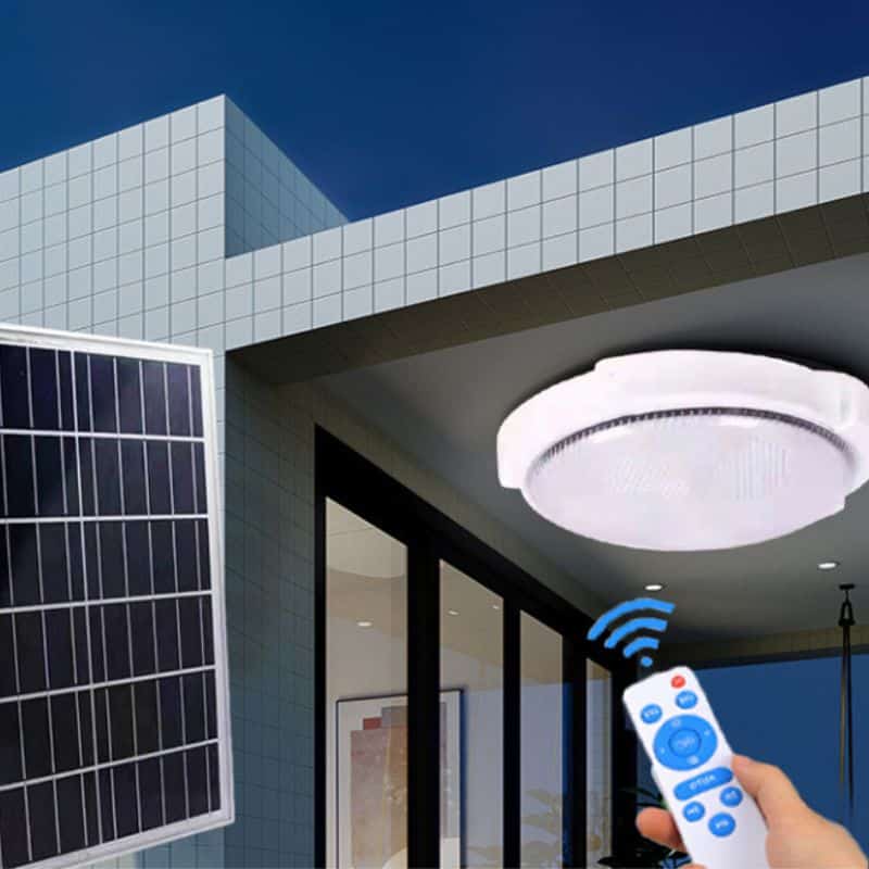 Vägglampa Solcell Fjärrkontroll (246 Led / 100 W)