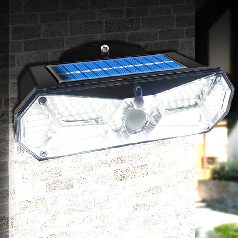 Vägglampa Solcell Med Rörelsedetektor (158 Led)