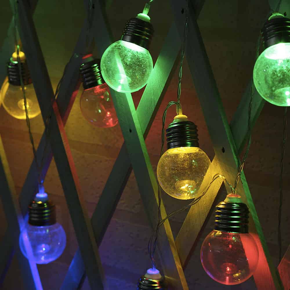 Ljusslinga Solcell Lampa 20 Klara Festoonlampor