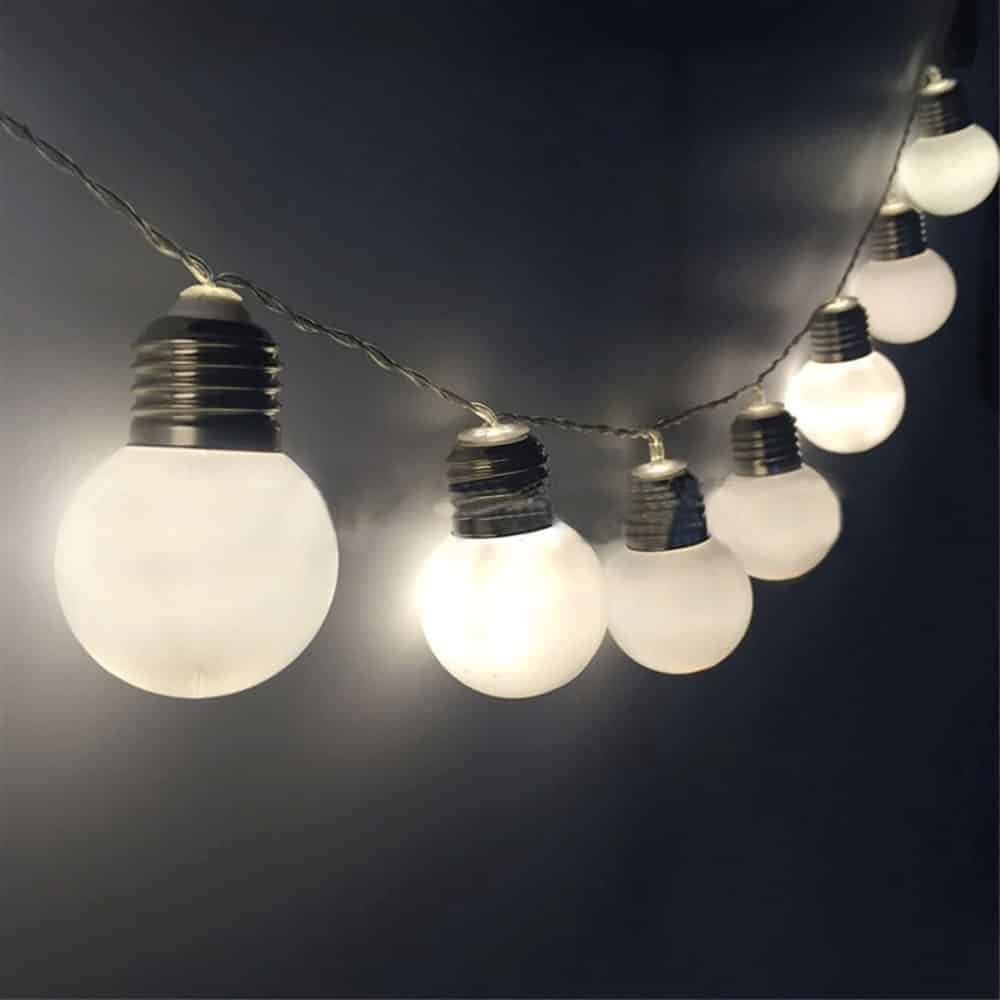 Ljusslinga Solcell Lampa 30 Vita Festoonlampor
