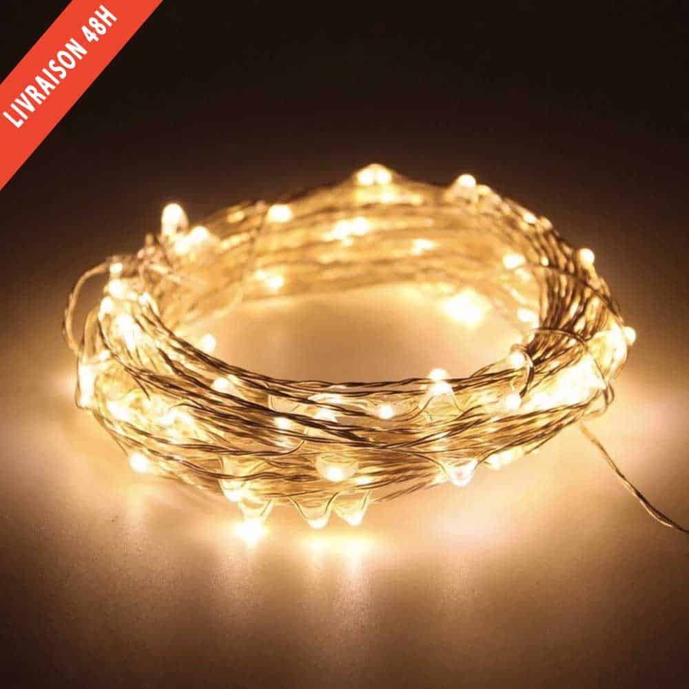 Ljusslinga Med Solcell 240 Led Gul Koppartråd