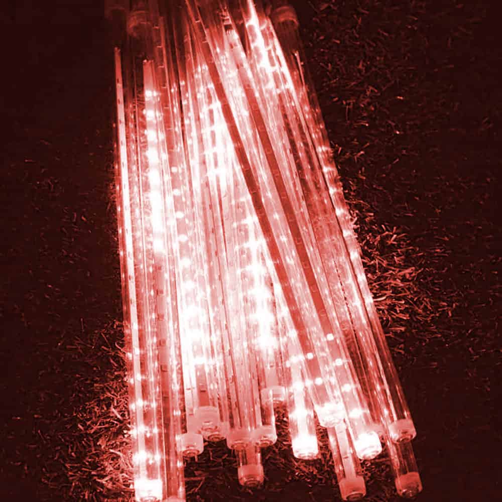 Ljusslinga Balkong Solcell 10 Röd Led-Tub