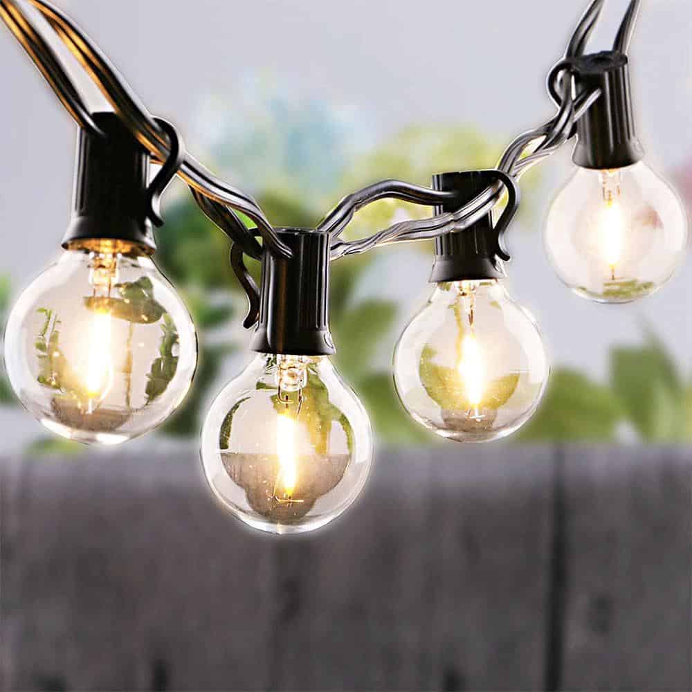 Ljusslinga Med Solcell 25 Led G40-Lampor