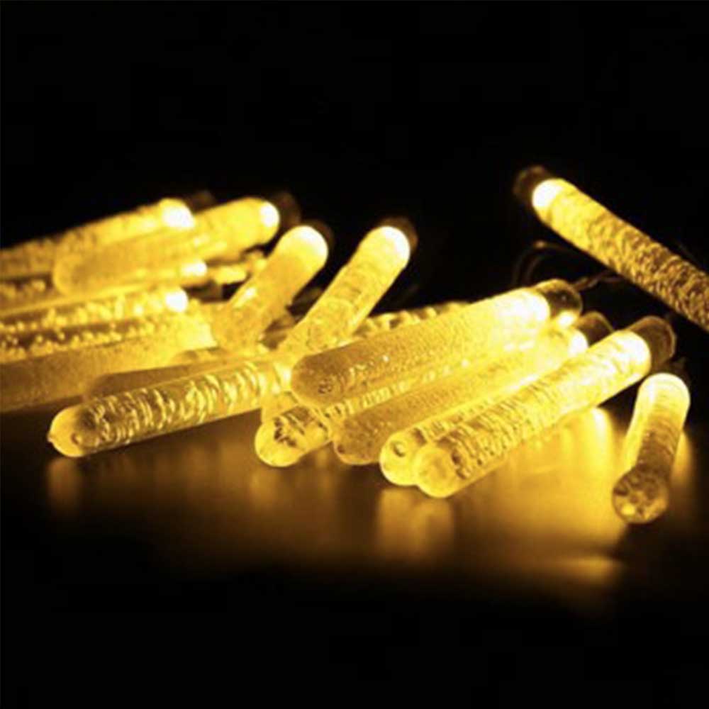 Ljusslinga Med Solcell "Gul Bubbel Led-Tub"