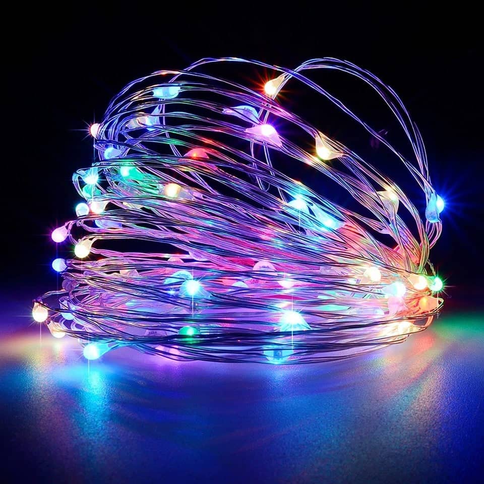 Ljusslinga Solcell Utomhus "100 Led Koppartråd"