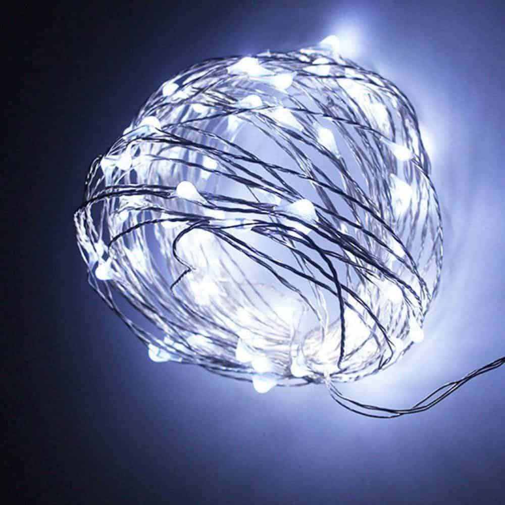 Ljusslinga Solcell Utomhus "50 Led Koppartråd"