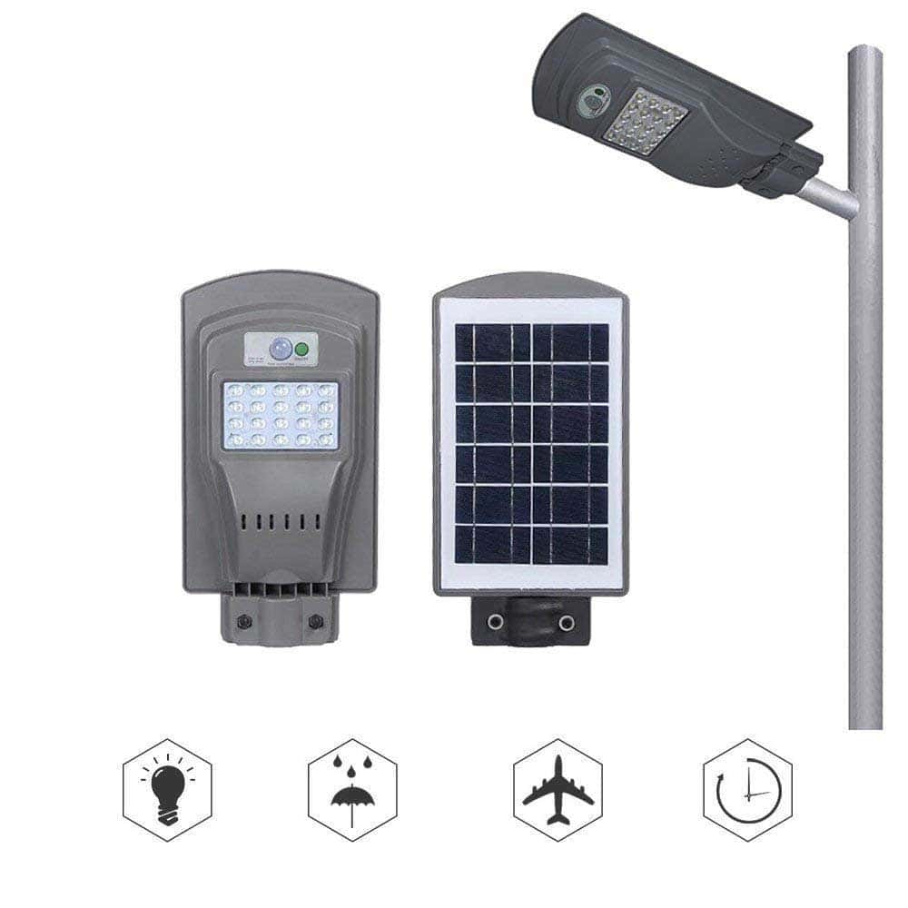 Gatulampa Solcell Mono Block 20 Watt