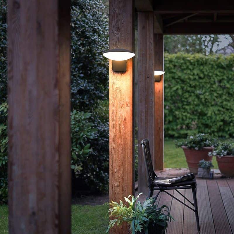Solcellslampa Utomhus Design Alu Vägglampa