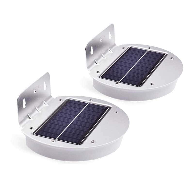 Solcellslampa Trädgård Rund Vit 28 Led (2St)