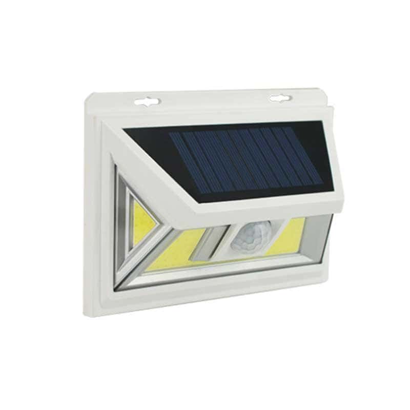 Solcell Vägglampa Vit 34 Led Cob