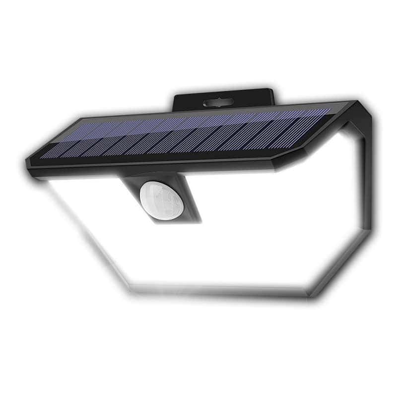 Solcell Vägglampa 48 Led Svart (Pir)