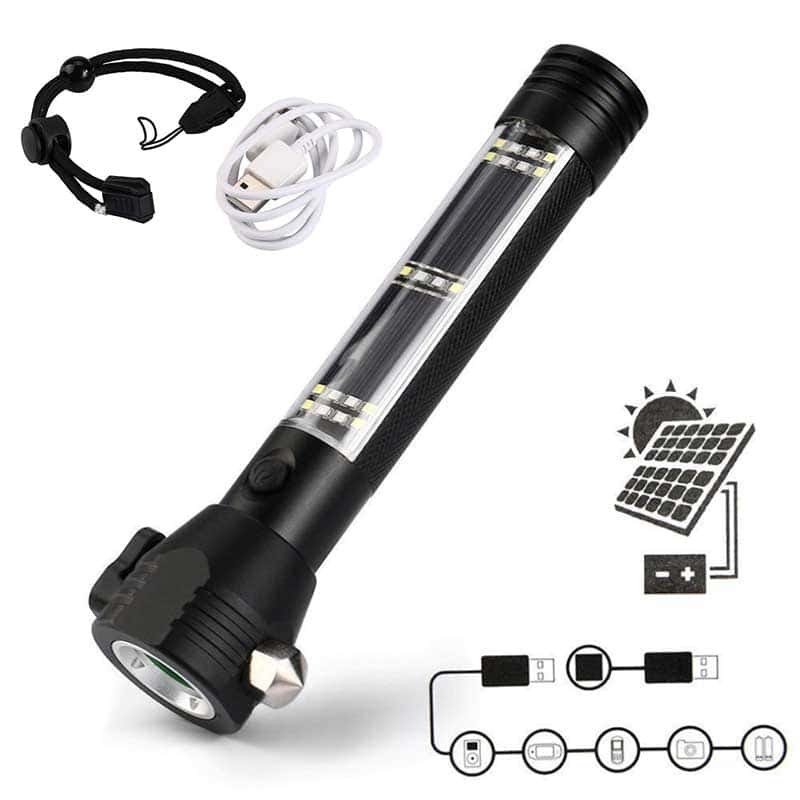 Solcellslampa Camping Uppladdningsbar Led-Fackla