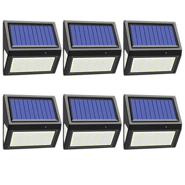 Vägglampa Utomhus Solcell 30 Led (1/2/4/6 St)