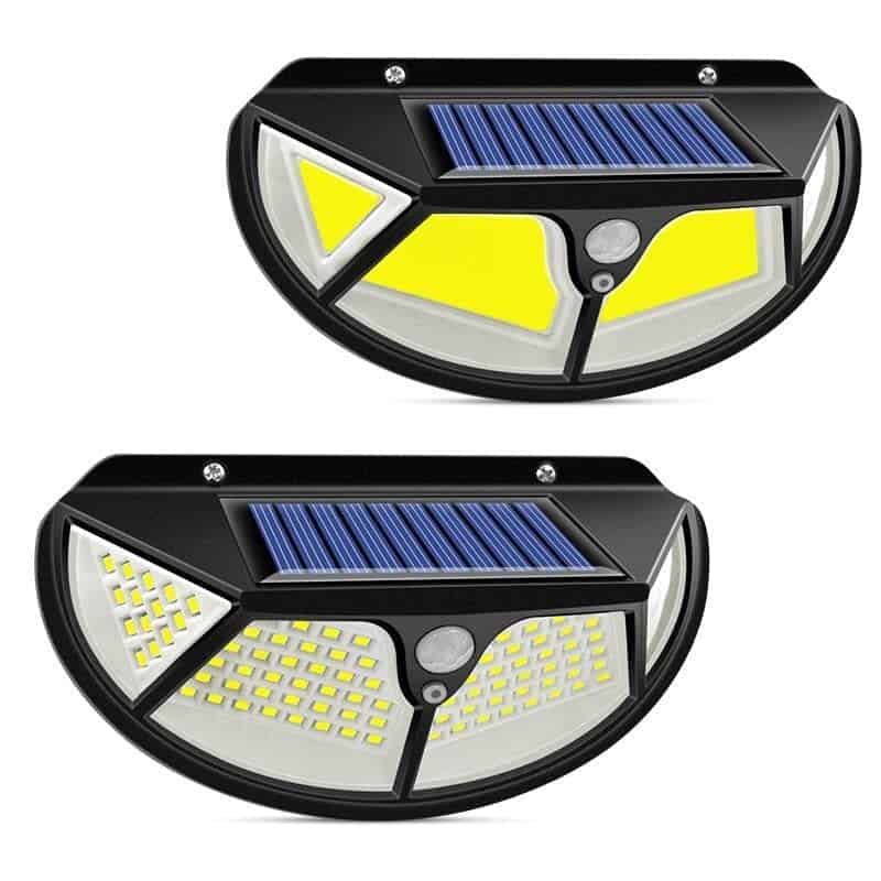 Solcell Vägglampa Cob 122 Led