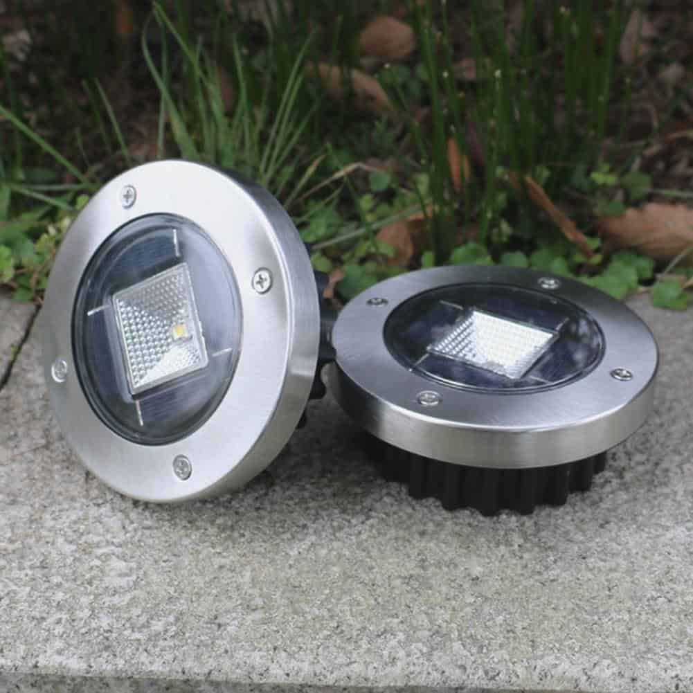 Solcellsbelysning Utomhus Med Markspett "Marklampa" (Rostfritt Stål)