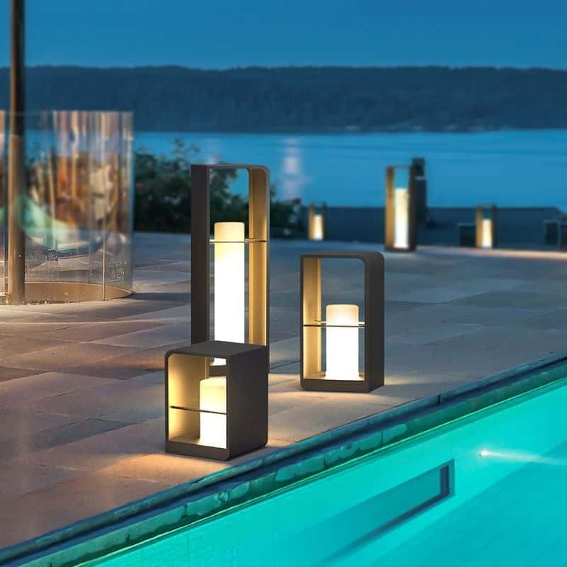 Solcellslampa Design Lyxig Utomhus Led-Cylinder