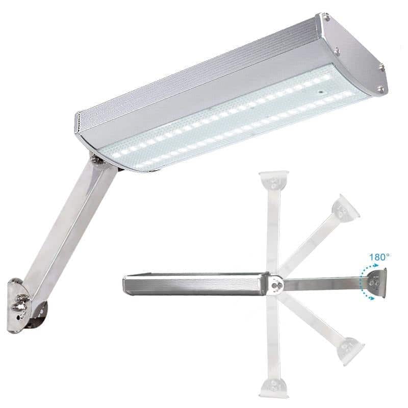 Solcellslampa Vägg Mini 800 Lumen I Alu