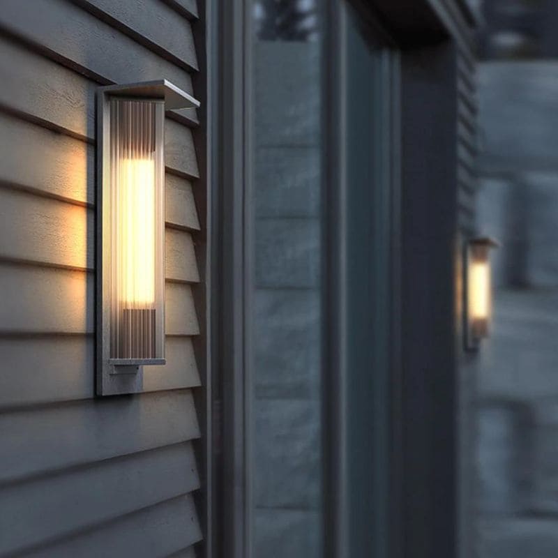 Solcellslampa Utomhus Design Lyxig Terrassvägglampa (Alu)