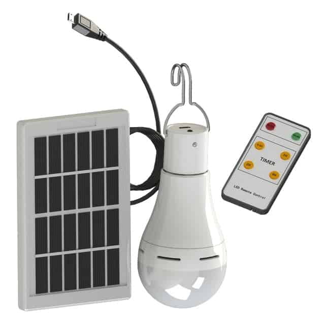 Glödlampa Solcell Fjärrstyrt Autonomt