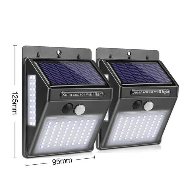 Solcell Vägglampa "Dubbel Vägglampa"