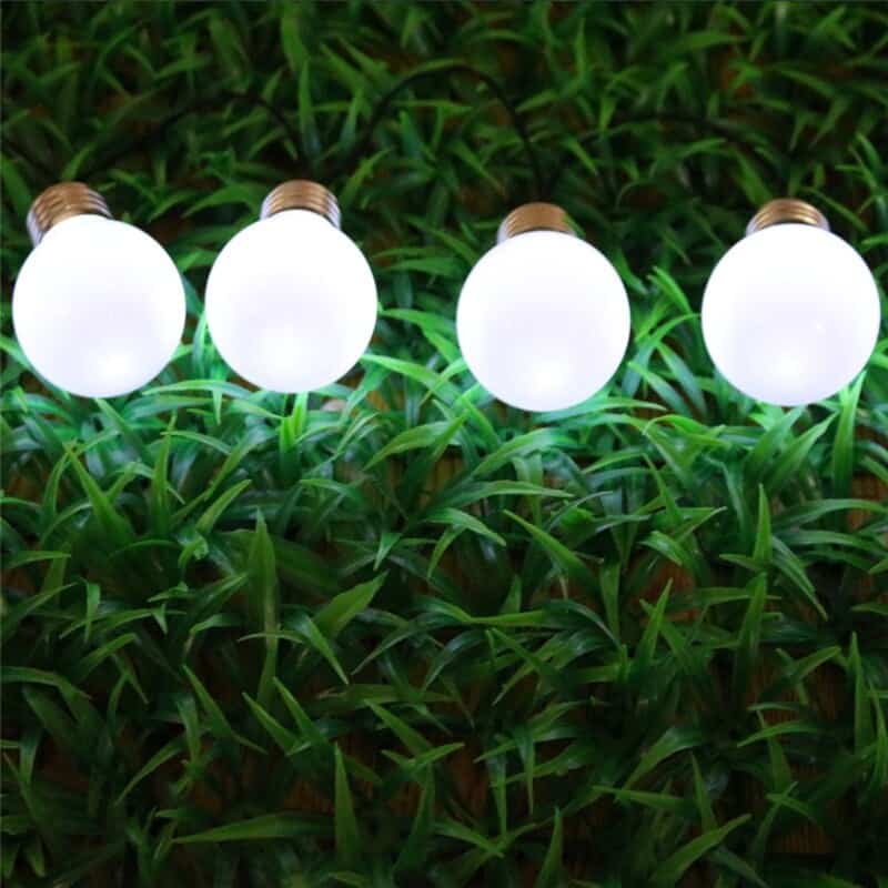 Ljusslinga Solcell Lampa "20 Vita Festoonlampor"