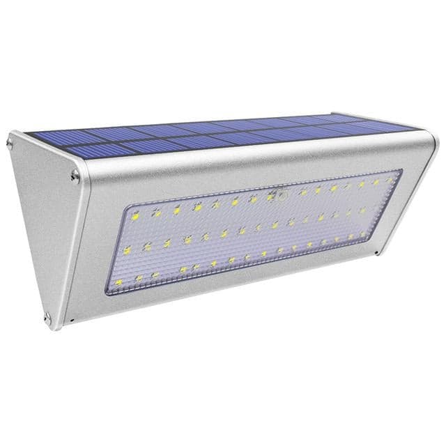 Solcell Vägglampa 38 Led Aluminium