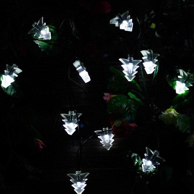 Ljusslinga Glödlampor Solcell Mini Vit Julgran (30 Led)
