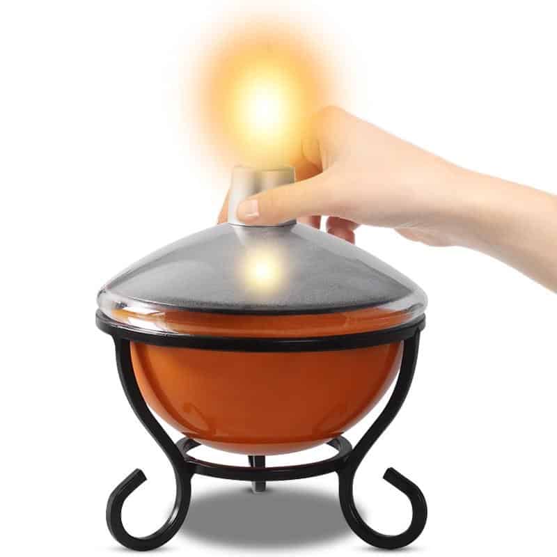 Solcellslampa Bord "Led-Lågflamma"
