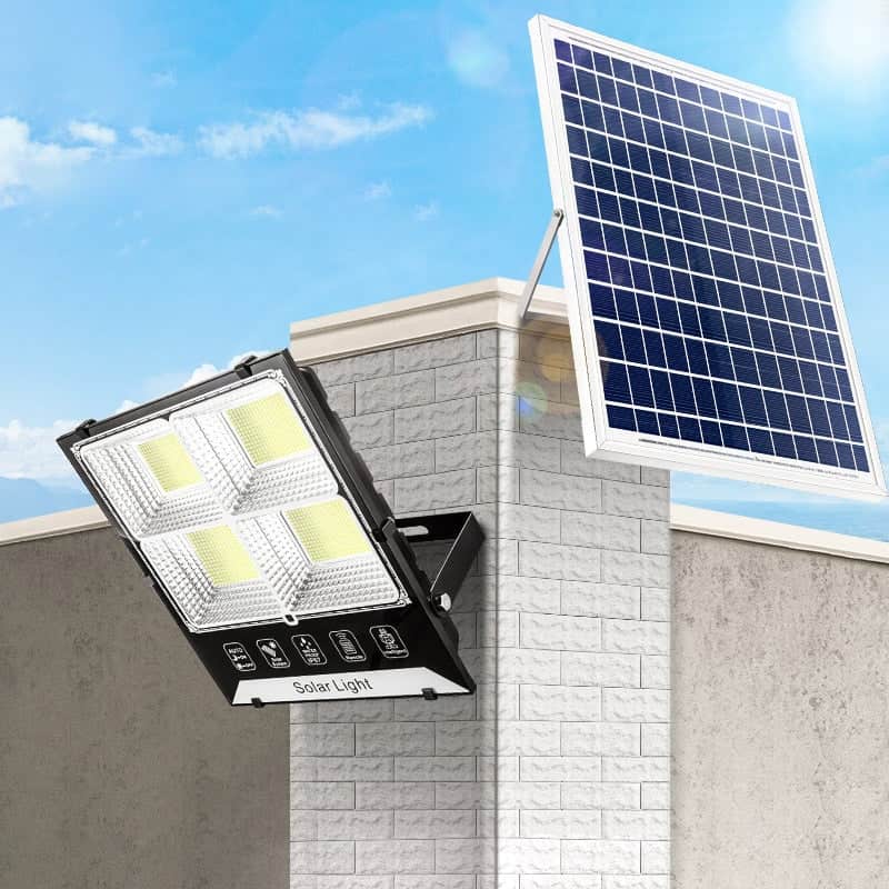Led Strålkastare Solcell Super Fyrsidig Led 300 Watt (Fjärrkontroll)
