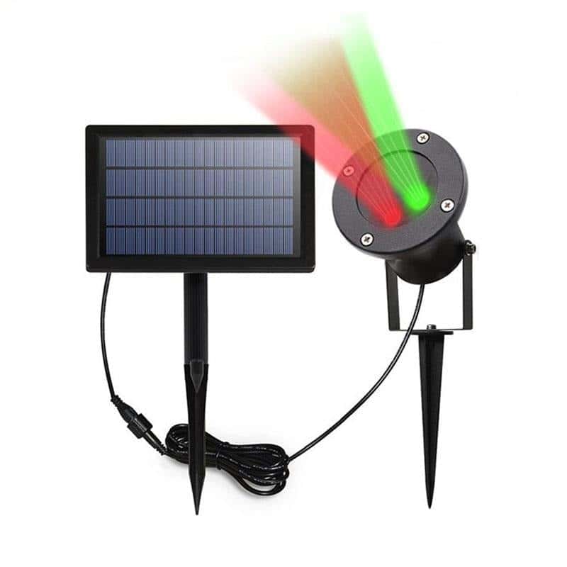 Laser Projektor Solcell Stjärnblixt (Röd/Grön)