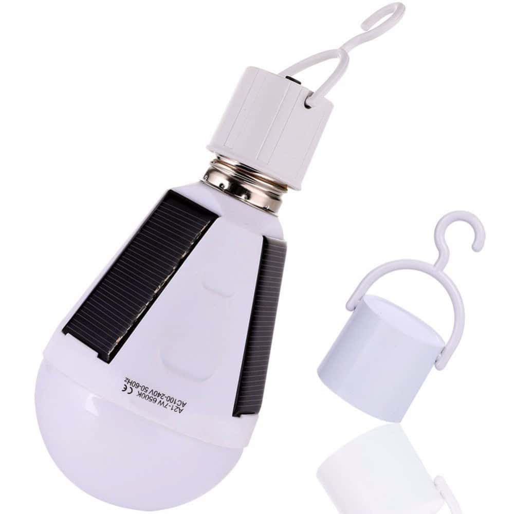 Glödlampa Solcell Hängande "Trippel Panel"