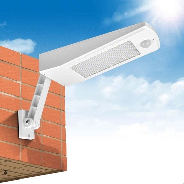 Gatulampa Solcell Svart/Vit 48 Led